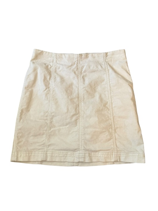 Free People Dresses & Skirts - Free People Cream A-Line Stitch-Panel Mini Skirt
